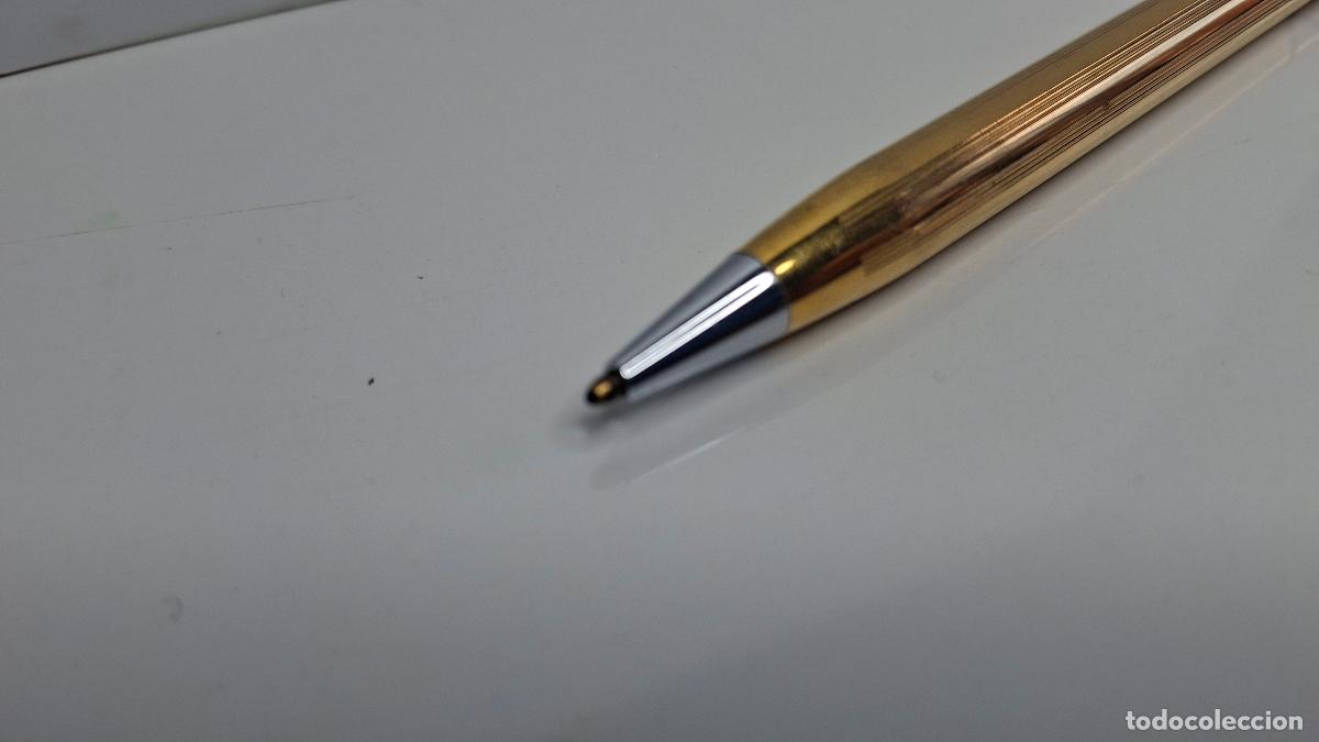 Bol&iacute;grafos antiguos: BOLIGRAFO ANSON GOLD ELECTROPLATE - Foto 4