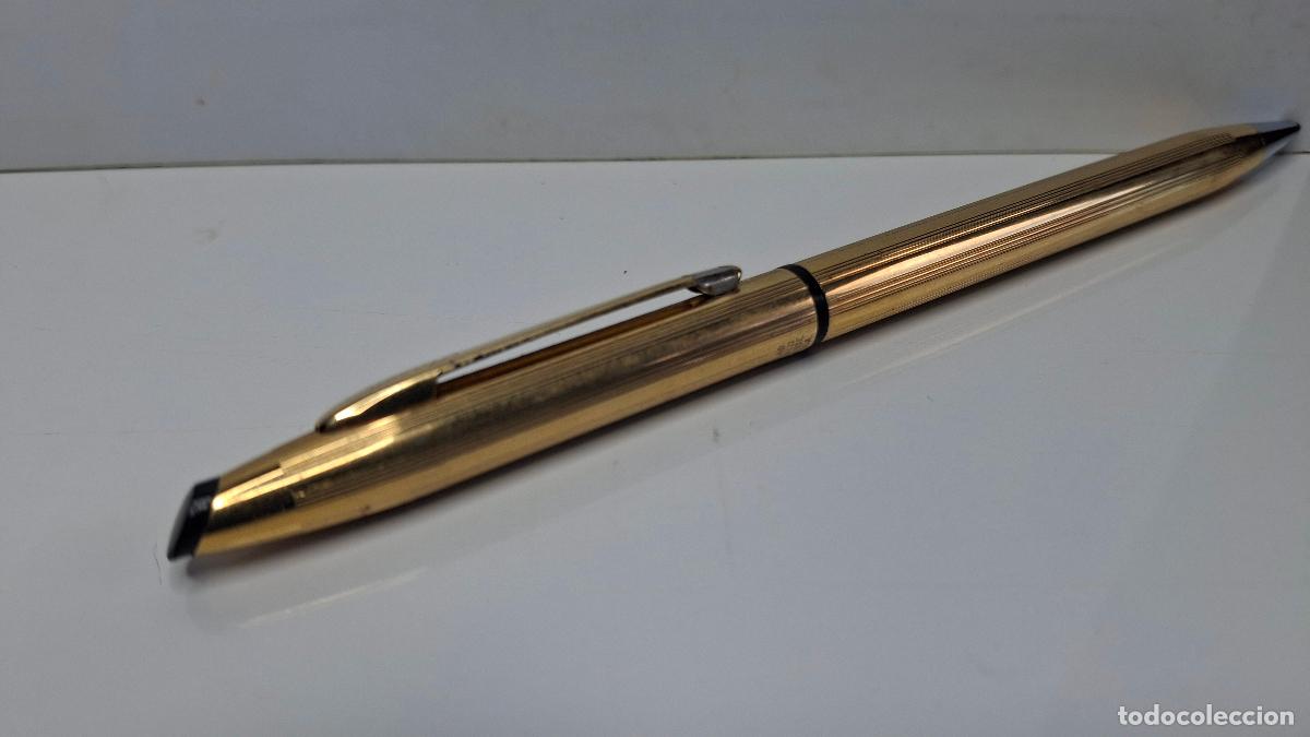 Bol&iacute;grafos antiguos: BOLIGRAFO ANSON GOLD ELECTROPLATE - Foto 7