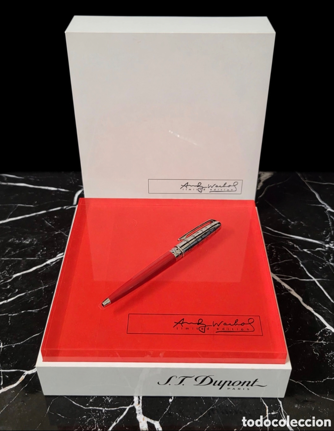 Bol&iacute;grafos antiguos: Dupont de Andy Warhol edici&oacute;n limitada de Elvis Presley de solo 1964 ejemplares numerados nuevo estr