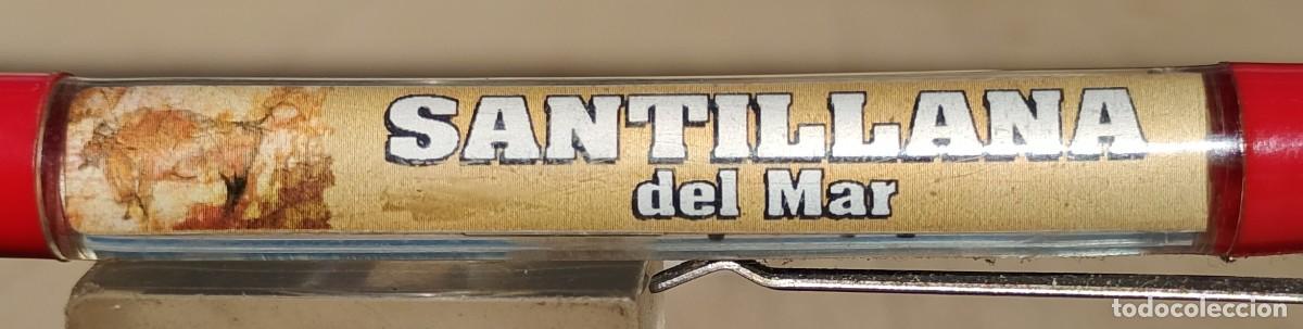 Bol&iacute;grafos antiguos: Bol&iacute;grafo Flotante de Agua Souvenir Santillana del Mar Cuevas de Altamira