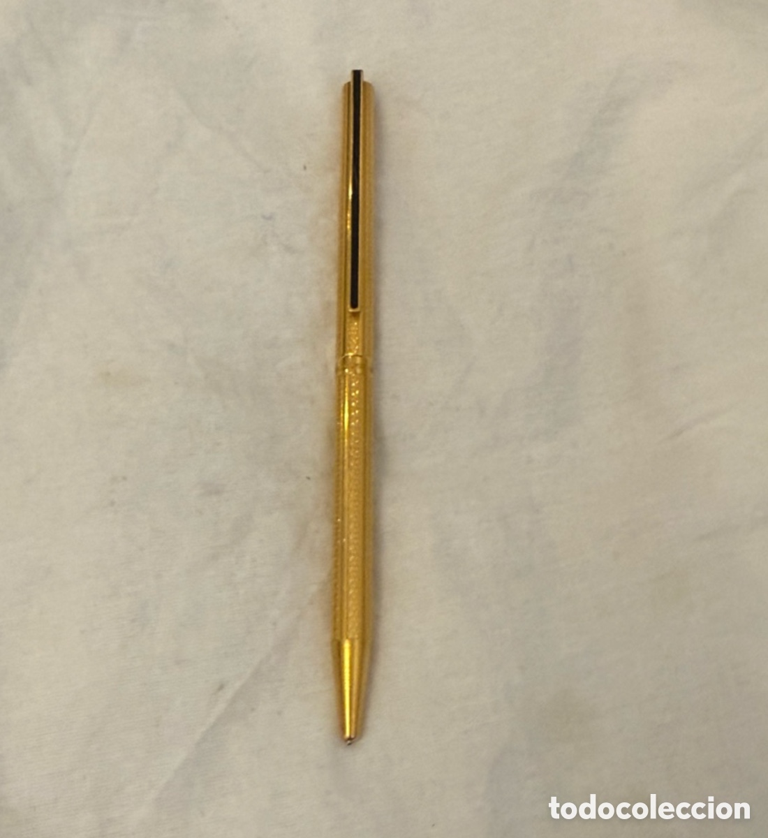 Bol&iacute;grafos antiguos: T. Dupont Classique Original &ndash; Bol&iacute;grafo Laminado Oro 20 Micras &ndash; Francia