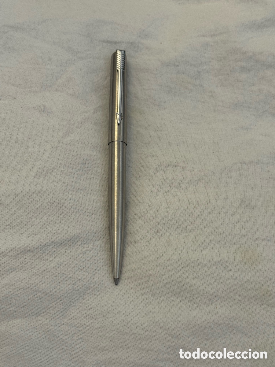 Bol&iacute;grafos antiguos: Bol&iacute;grafo Parker met&aacute;lico vintage &ndash; Made in France