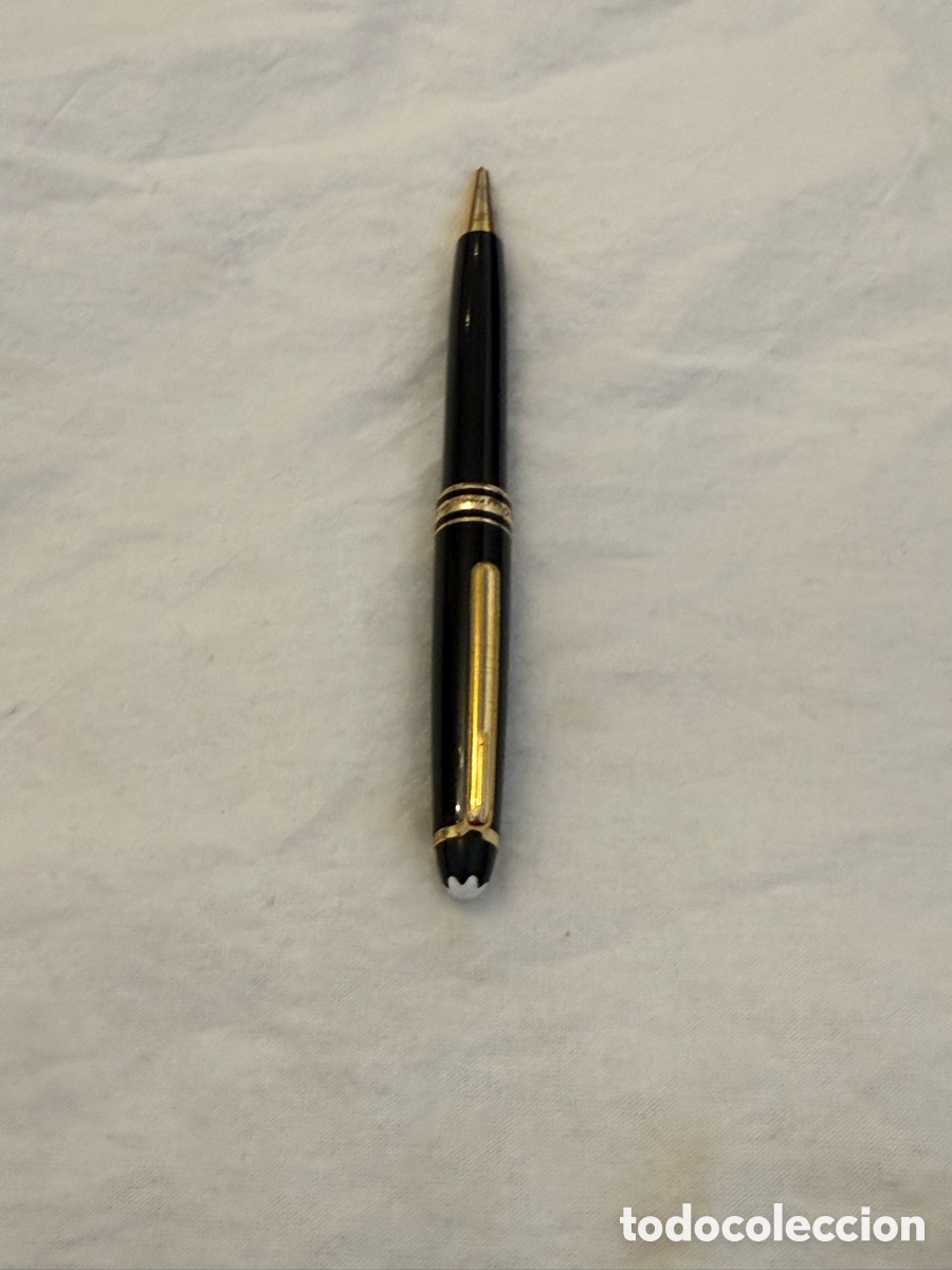 Bol&iacute;grafos antiguos: BOL&Iacute;GRAFO MONTBLANC CLASSIC MEISTERST&Uuml;CK &ndash; RESINA NEGRA &ndash; VINTAGE