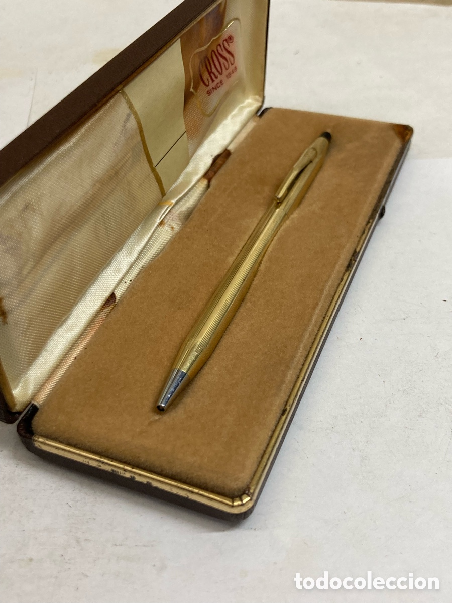 Bol&iacute;grafos antiguos: Bol&iacute;grafo Cross cuerpo 12kt