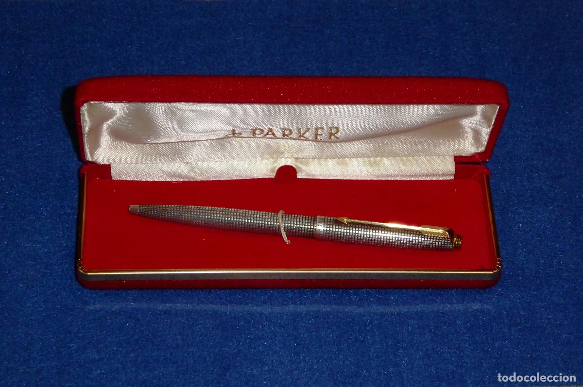 Bol&iacute;grafos antiguos: BOLIGRAFO PARKER 75 STERLING SILVER - PLATA MACIZA