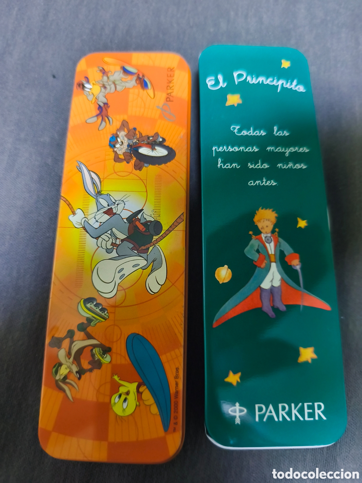 Bol&iacute;grafos antiguos: 2 BOL&Iacute;GRAFOS PARKER EDICI&Oacute;N ESPECIAL &ndash; EL PRINCIPITO 1995 + LOONEY TUNES 2000 &ndash; ESTUCHES ORIGINALES