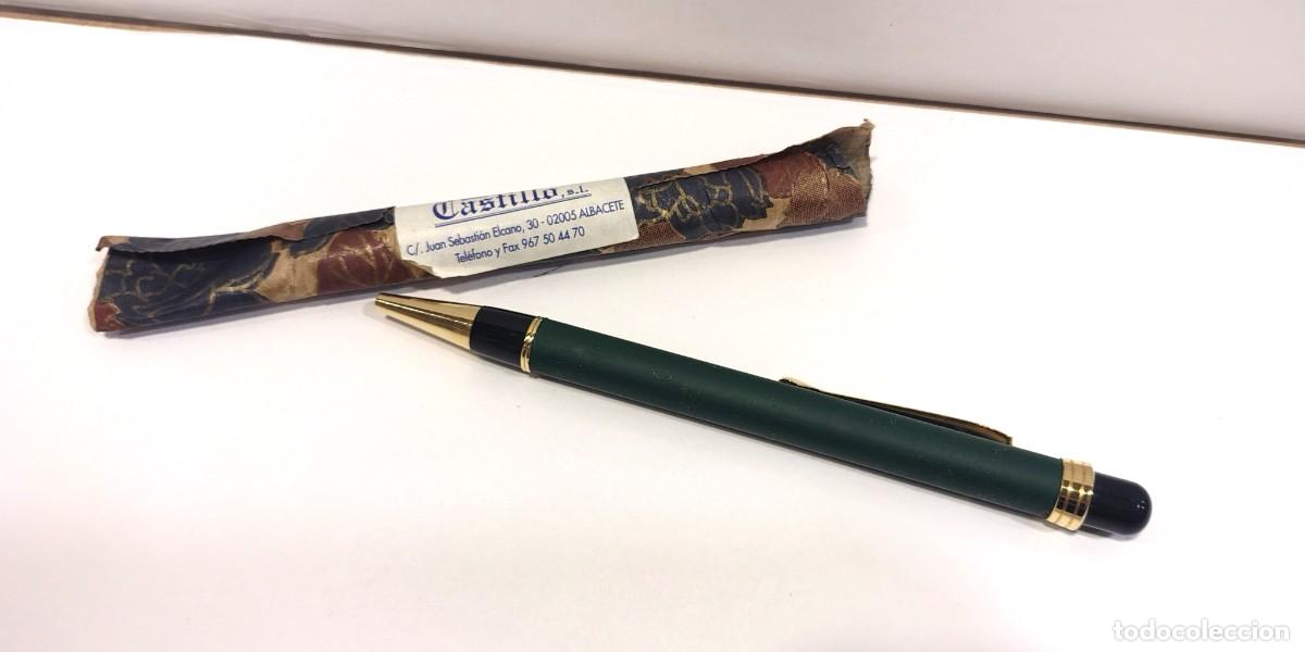 Bol&iacute;grafos antiguos: Bol&iacute;grafo de Colecci&oacute;n Guardia Civil - Verde y Dorado. C030