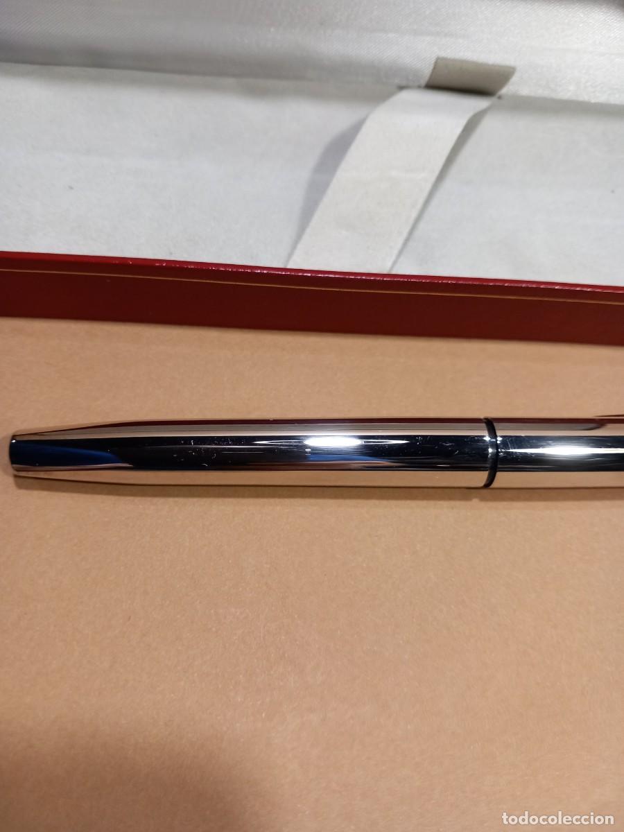 Bol&iacute;grafos antiguos: SHEAFFER ROLLER PLATEADO CON SU CAJA ORIGINAL (G) - Foto 3
