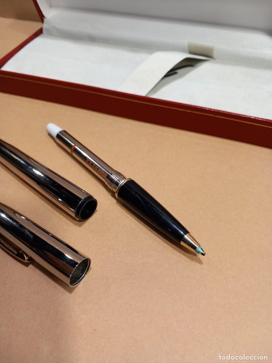 Bol&iacute;grafos antiguos: SHEAFFER ROLLER PLATEADO CON SU CAJA ORIGINAL (G) - Foto 8