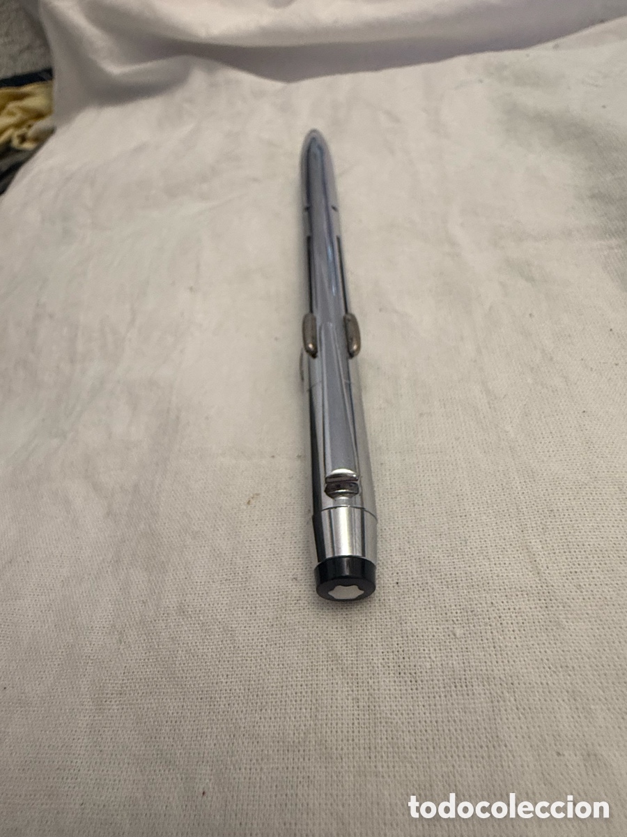 Bol&iacute;grafos antiguos: RARO MONTBLANC PIX-O-MAT 4 COLORES &ndash; CROMADO &ndash; A&Ntilde;OS 60 &ndash; COLECCI&Oacute;N