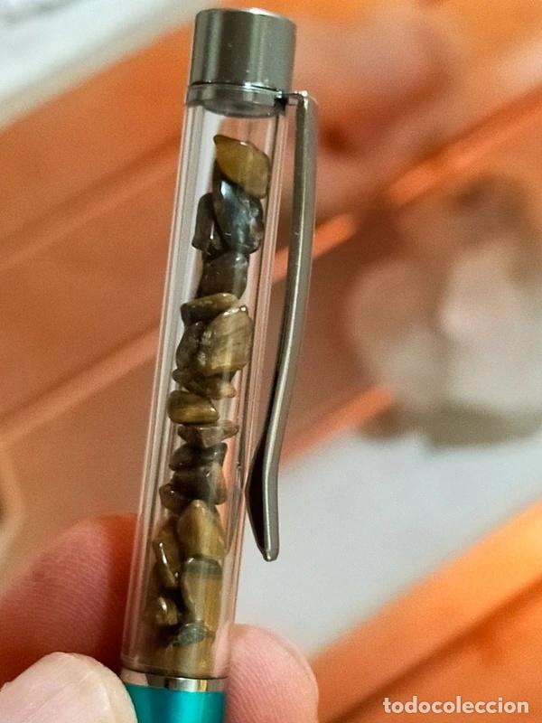 Bol&iacute;grafos antiguos: Penna con Cristalli di a occhio di Tigre