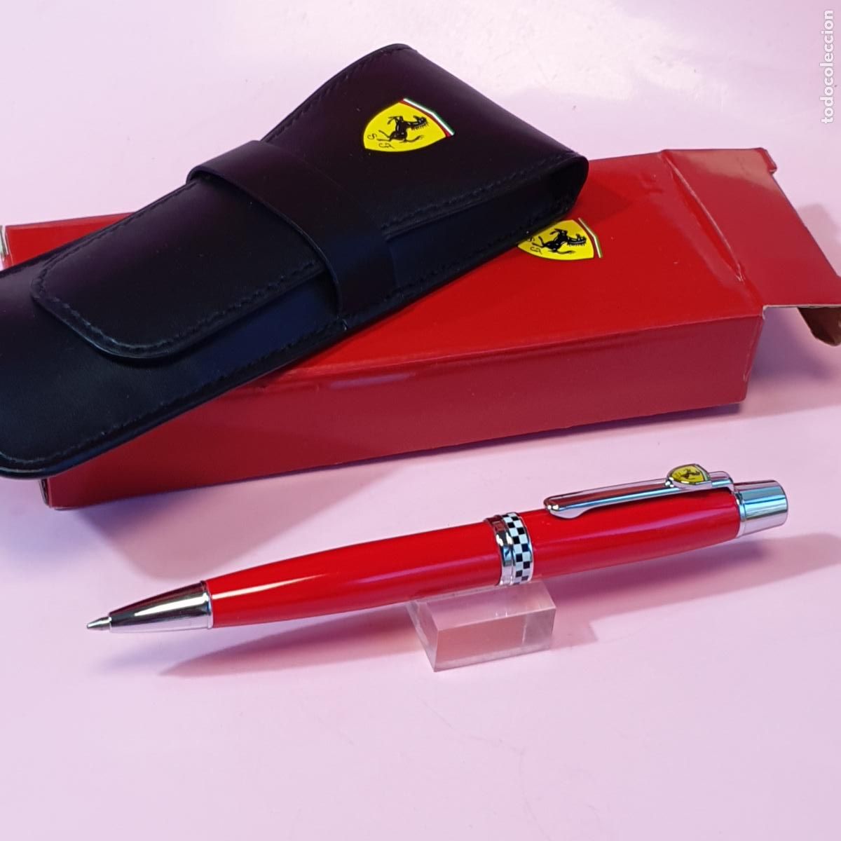 Bol&iacute;grafos antiguos: 13803*BOL&Iacute;GRAFO+FUNDA FERRARI-MOTENA-NUEVO-CAJA-COLECCIONISTAS-VER FOTOGRAF&Iacute;AS.