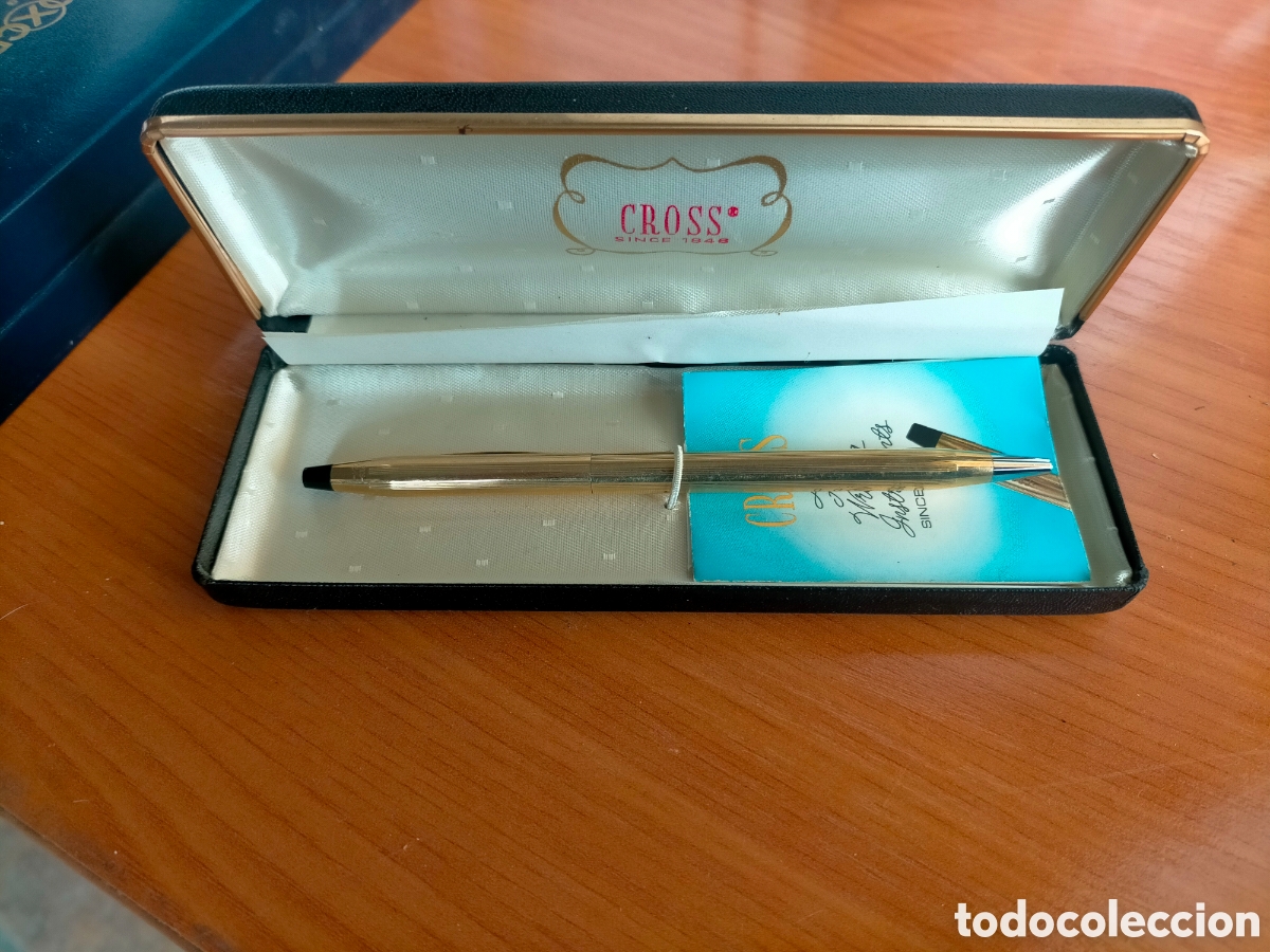 Bol&iacute;grafos antiguos: BOLIGRAFO CROSS IRELAD CHAPADO EN ORO