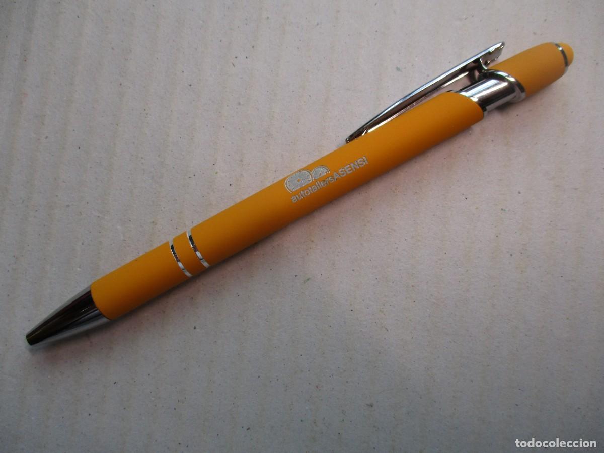 Bol&iacute;grafos antiguos: BOLIGRAFO COLECCION , MARCA ASENSI , AMARILLO-NARANJA, BUEN ESTADO VER FOTOS