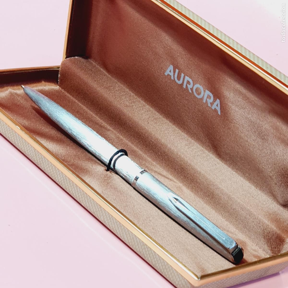 Bol&iacute;grafos antiguos: BOL&Iacute;GRAFO-AURORA-PLATA-ITALIA-CAJA-VER FOTOGRAF&Iacute;AS-COLECCIONISTAS.