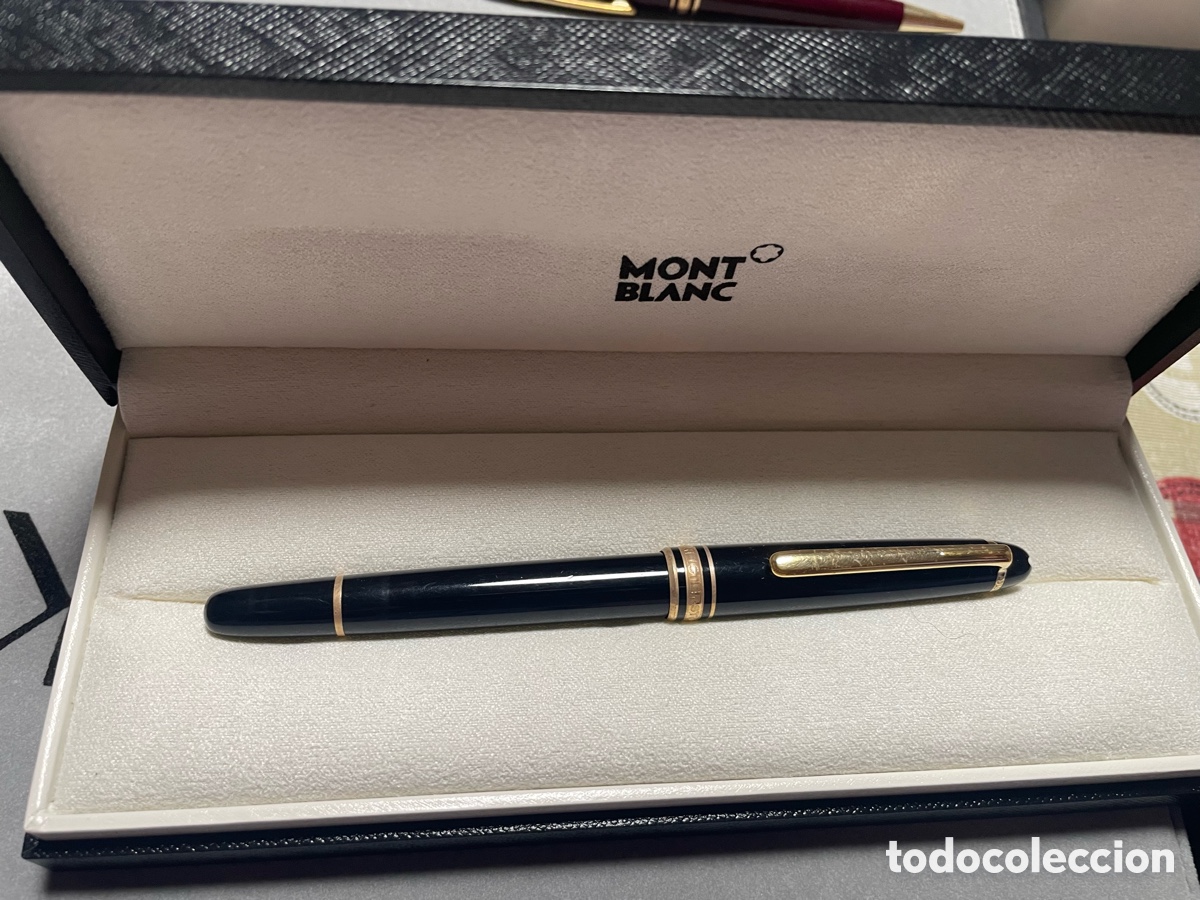 Bol&iacute;grafos antiguos: Rollet ball de Montblanc meisterstuck de color negro