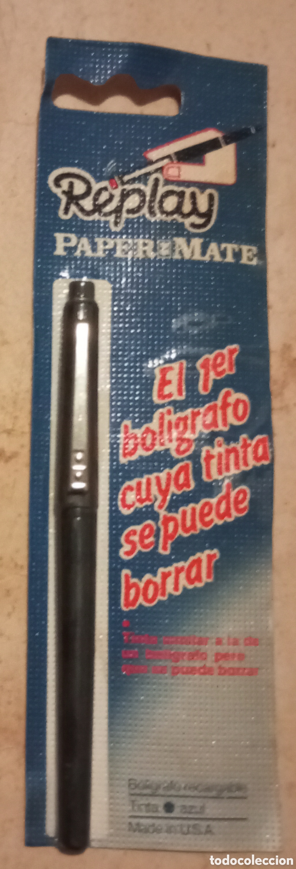 Stylos-bille anciens: Replay paper mate vintage empaquetado original sin usar