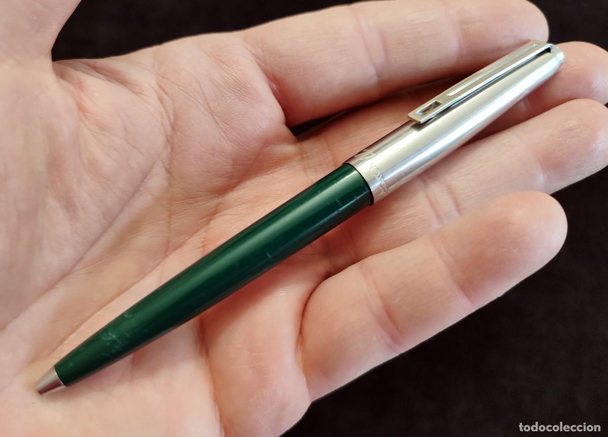 Bol&iacute;grafos antiguos: BOL&Iacute;GRAFO INOXCROM 77 LACADO EN COLOR VERDE. ESPA&Ntilde;A