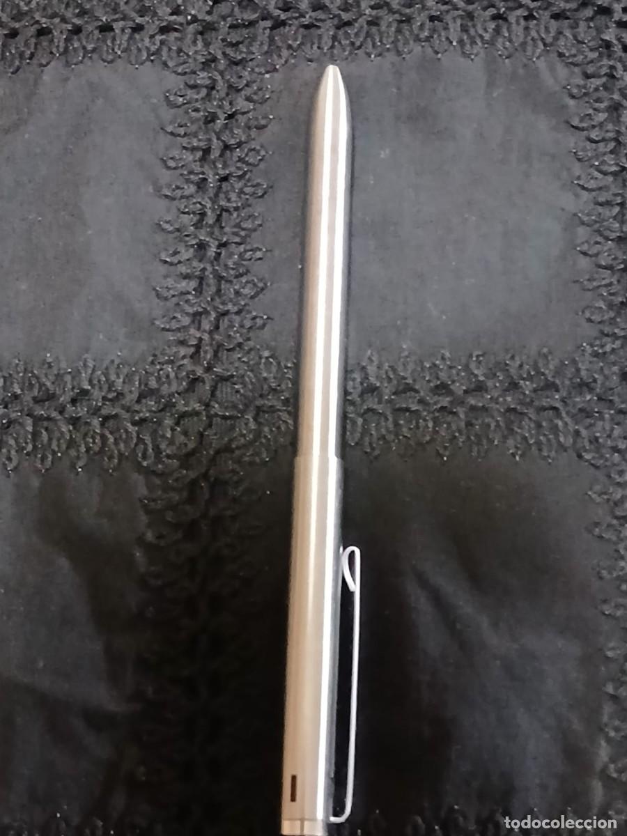 Bol&iacute;grafos antiguos: Bol&iacute;grafo Vintage Montblanc 4 Colores Acabado Plata/acero
