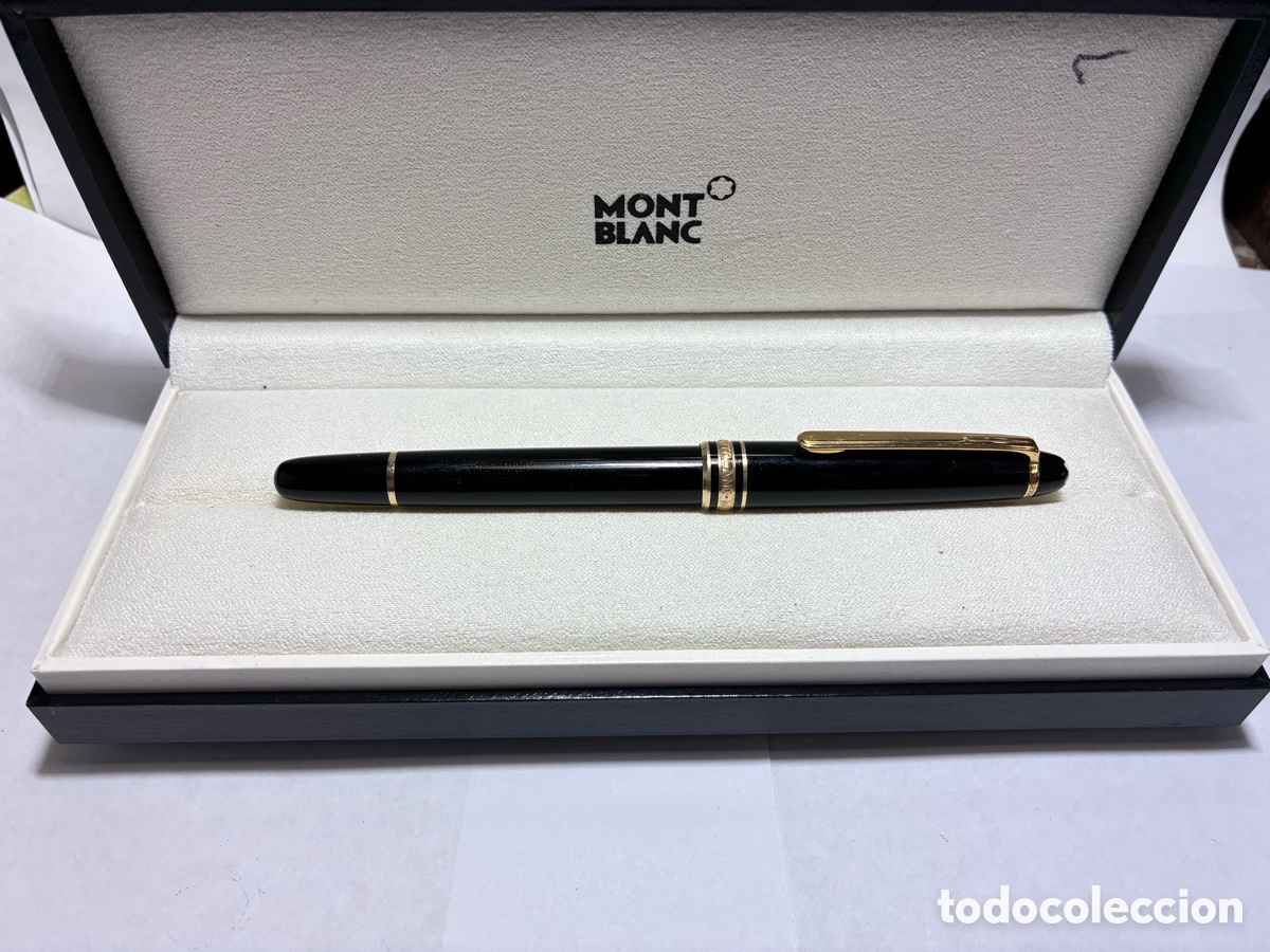 Bol&iacute;grafos antiguos: Bol&iacute;grafo Montblanc Meisterst&uuml;ck Classique resina negra