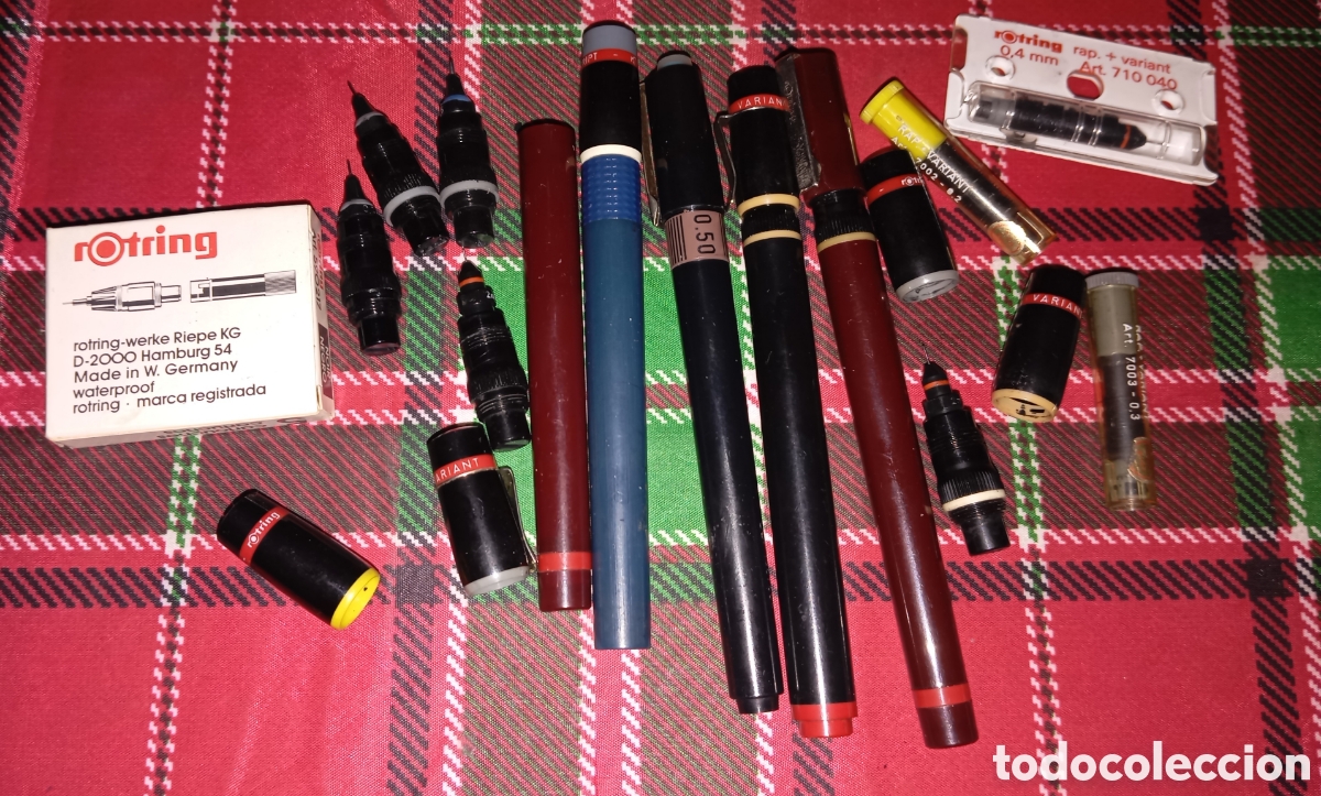 Bol&iacute;grafos antiguos: Rotring Lote de rotuladores boligrafos