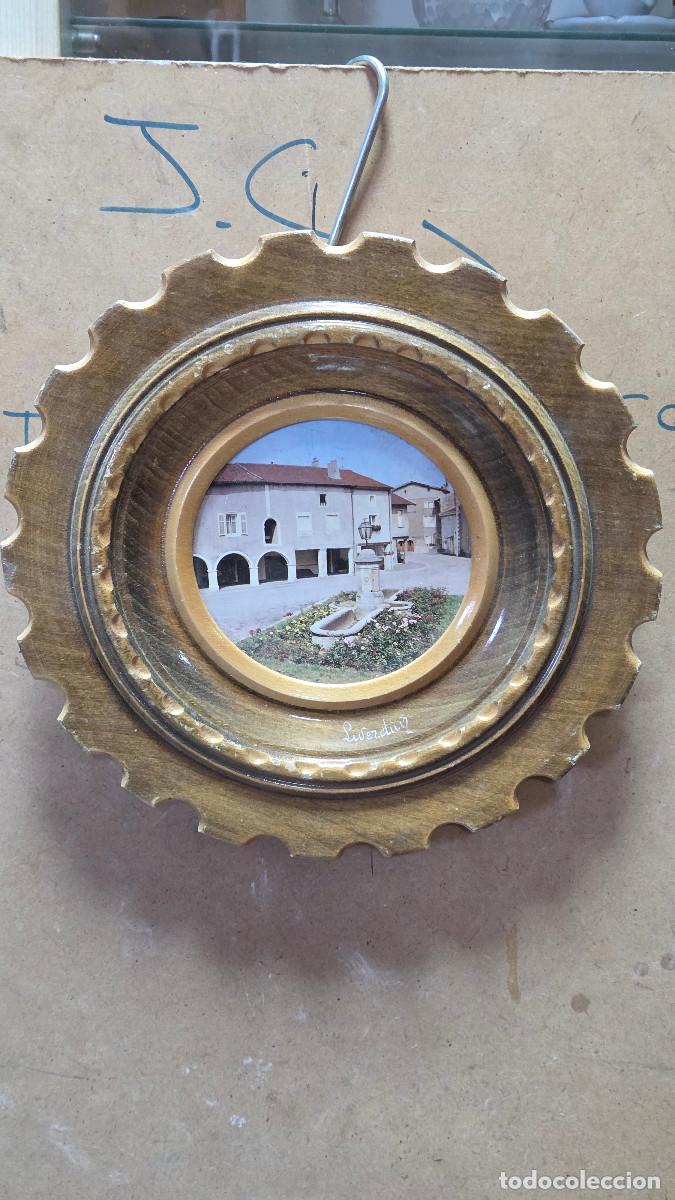 Alte Kugelschreiber: plato de madera vintage