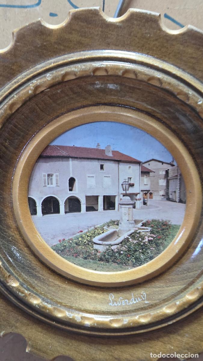 Bol&iacute;grafos antiguos: plato de madera vintage - Foto 2