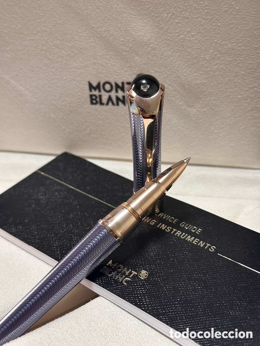 Bol&iacute;grafos antiguos: boligrafo mont blanc etoile mediterranee