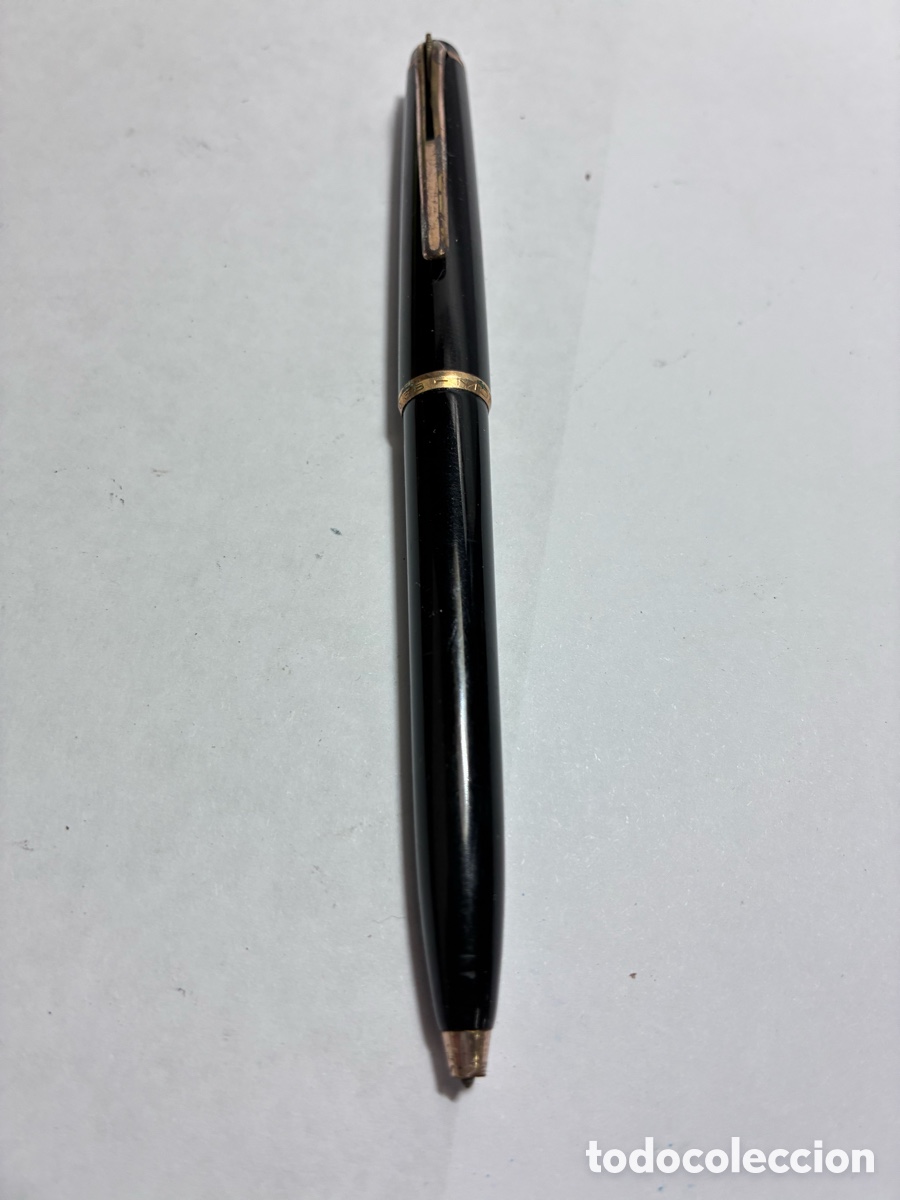 Bol&iacute;grafos antiguos: ANTIGUO BOL&Iacute;GRAFO-GERMANY-MONTBLANC N&ordm; 38-PALANCA CLIP-FUNCIONANDO