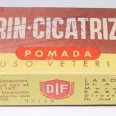 Botellas antiguas, cajas y envases: ANTIGUA CAJA DE CARTON DE MEDICAMENTO CON PUBLICIDAD DE FARMACIA 