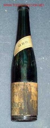 Botellas antiguas: Botella de Montilla y Moriles ARCON Hermanos - Foto 1