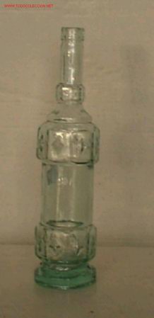 Botellas antiguas: BOTELLA DE CRISTAL .. torcida - Foto 1