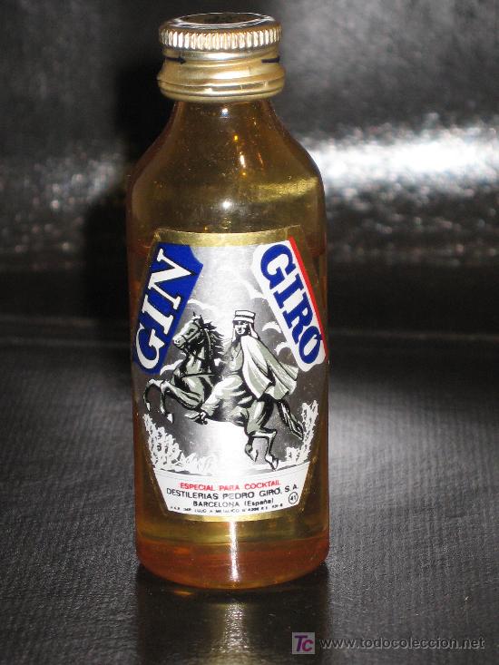 Botellas antiguas: BOTELLA DE GIN GIR&Oacute; - Foto 1