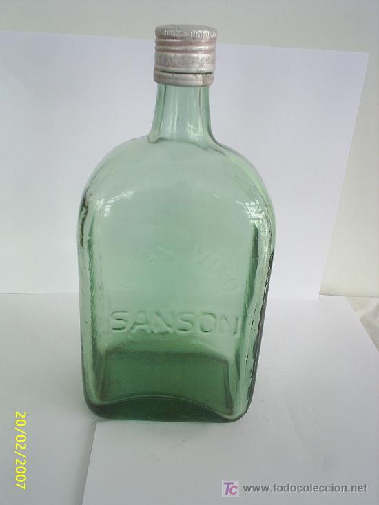 Botellas antiguas: Botella de Gran vino Sans&oacute;n - Foto 2