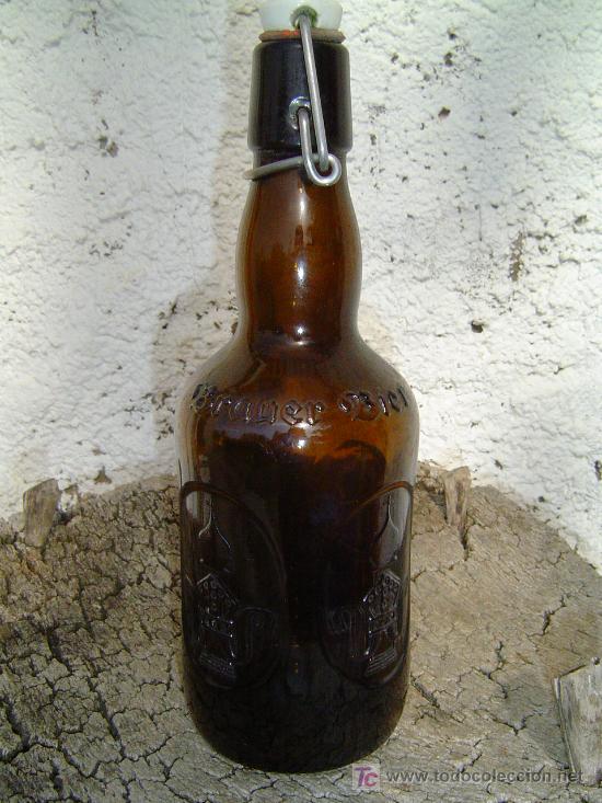 Botellas antiguas: BOTELLA CERVEZA - Foto 1