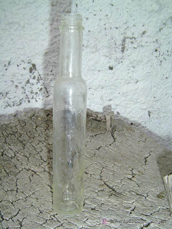 Botellas antiguas: BOTELLIN AGUA DEL CARMEN - Foto 1