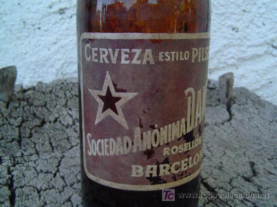 Botellas antiguas: BOTELLA CERVEZA  DAMM - Foto 3