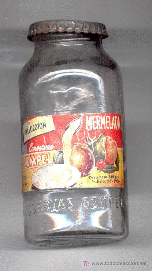 Botellas antiguas: MERMELADA GAMPEL MELOCOTON - Foto 1