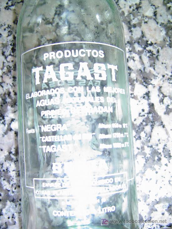 Botellas antiguas: BOTELLA GASEOSA TAGAST - Foto 2