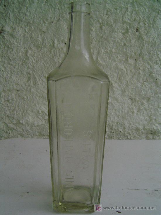 Alte Flaschen: BOTELLA  ANIS MALLORQUI VALLS EN LETRAS EN RELIEVE