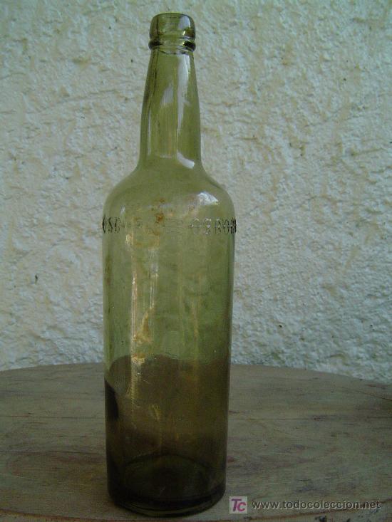 Botellas antiguas: BOTELLA OSBORNE LETRAS EN RELIEVE - Foto 2
