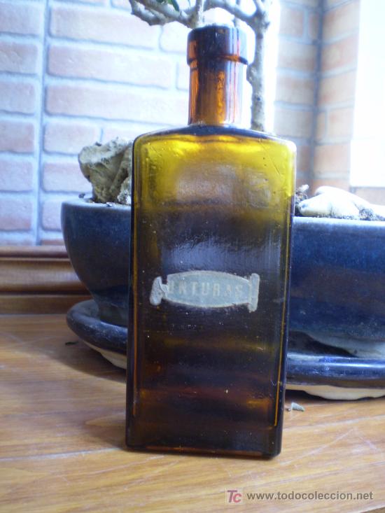 Botellas antiguas: ANTIGUO FRASCO DE UNTURAS. - Foto 1