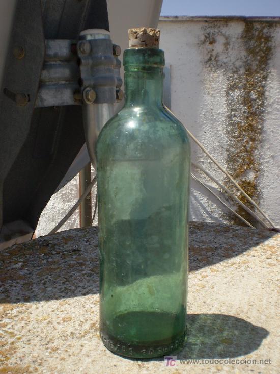 Botellas antiguas: ANTIGUA BOTELLA DE MISTOL. - Foto 1
