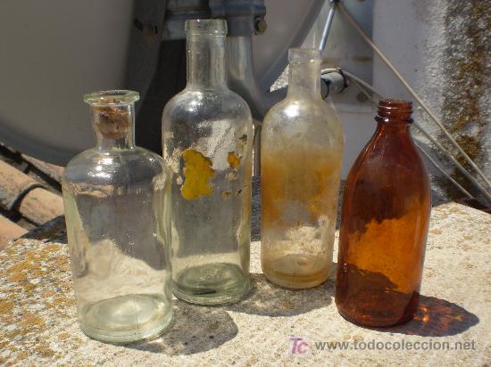 Botellas antiguas: LOTE DE FRASCOS DE BOTICA 2. - Foto 1