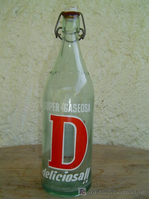 Botellas antiguas: BOTELLA GASEOSA  D LERIDA - Foto 1
