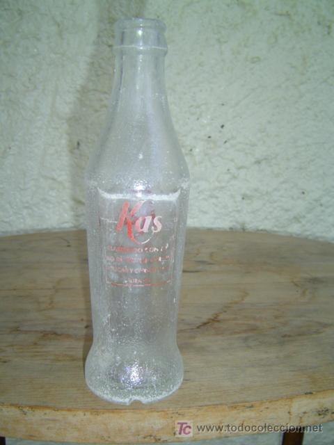 Botellas antiguas: BOTELLIN KAS SERIGRAFIADO - Foto 2