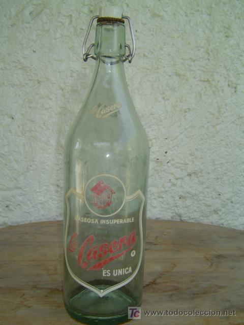 Botellas antiguas: BOTELLA LA CASERA - Foto 1