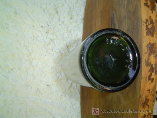 Botellas antiguas: BOTELLA VERDE OSCURO DECORACION - Foto 2