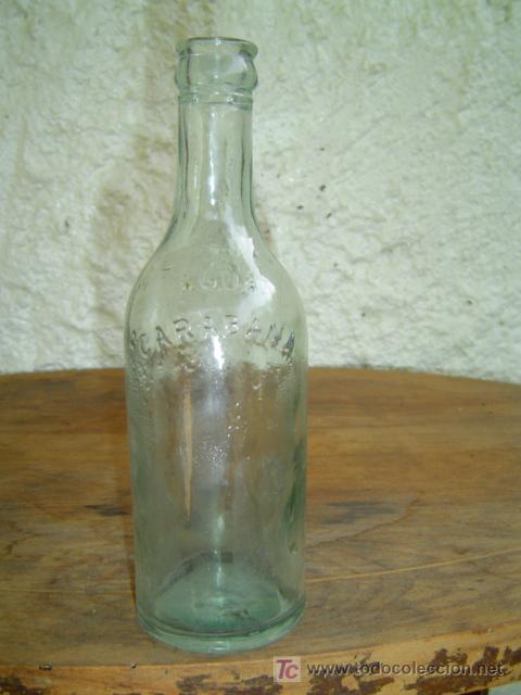 Botellas antiguas: BOTELLIN AGUA DE CARABA&Ntilde;A - Foto 1