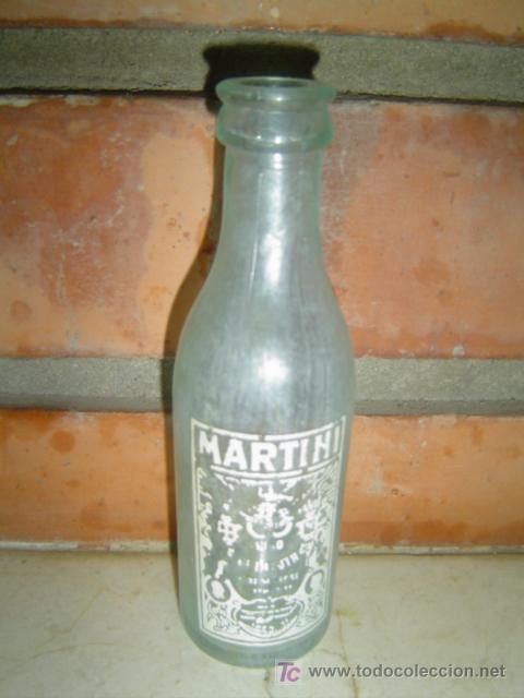 Botellas antiguas: BOTELLIN MARTINI SERIGRAFIADO - Foto 1